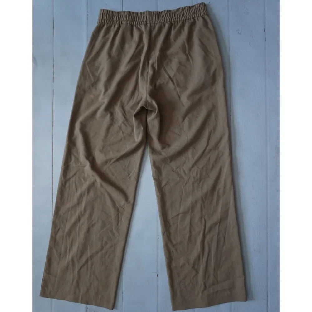 H&M Women’s Brown Elastic Trouser Pants – Size M - Picture 5 of 7